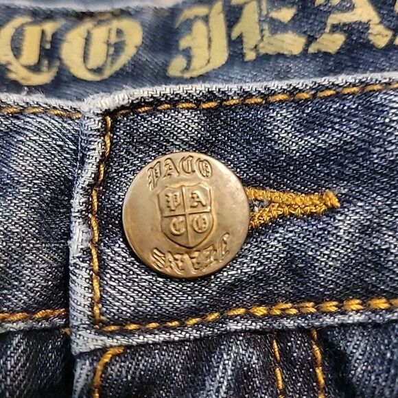 Vintage PACO Jeans Mens 36X30.5 Blue Baggy Y2K‎ Loose Denim Hip Hop Throwback - Picture 10 of 14